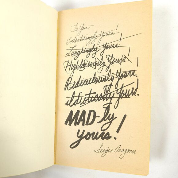 In Mad We Trust & Mad-ly Yours Sergio Aragone Blast Funny Joke Vintage Book Lot - Picture 5 of 10